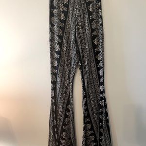 Bohemian Black & Cream Flares